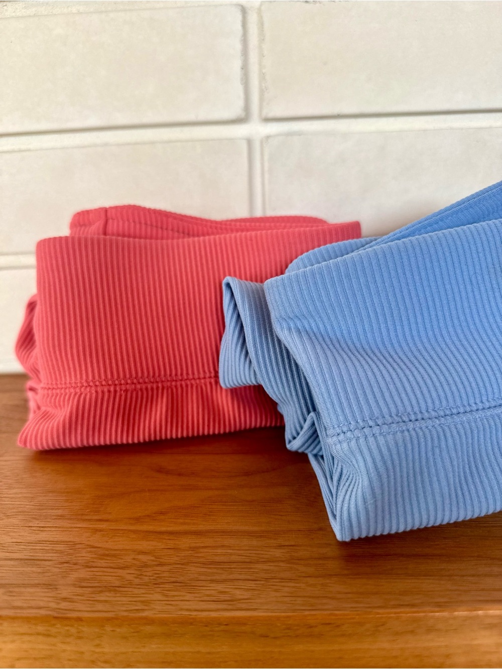 GAP Kids Bike Shorts * Lot of 2 * Ribbed * Light Blue and Pink * Size XL 12